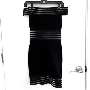 Black Formal Off Shoulder Dress